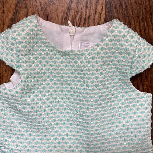 Tartine et Chocolat White and Turquoise Occasion Dress - Picture 5 of 9